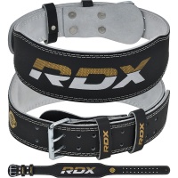 Пояс RDX 4" Leather 2XL черн/золот. (арт. WBS-4RB-2XL)